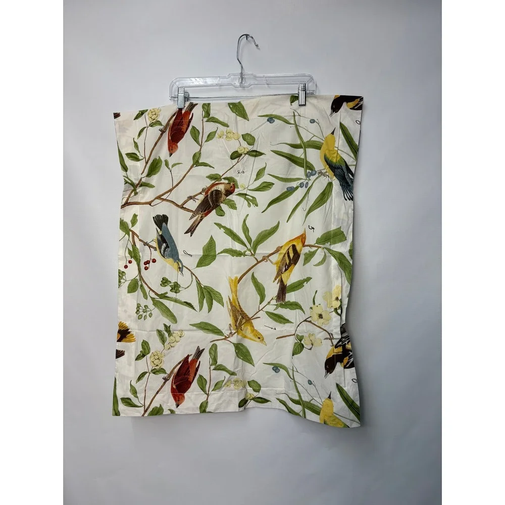 Pottery Barn Spring Sparrow Botanical Birds Cotton Duvet Cover Full Queen